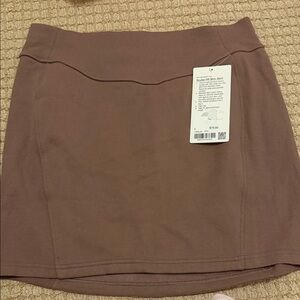 lululemon Brown Scuba HR Mini Skirt
